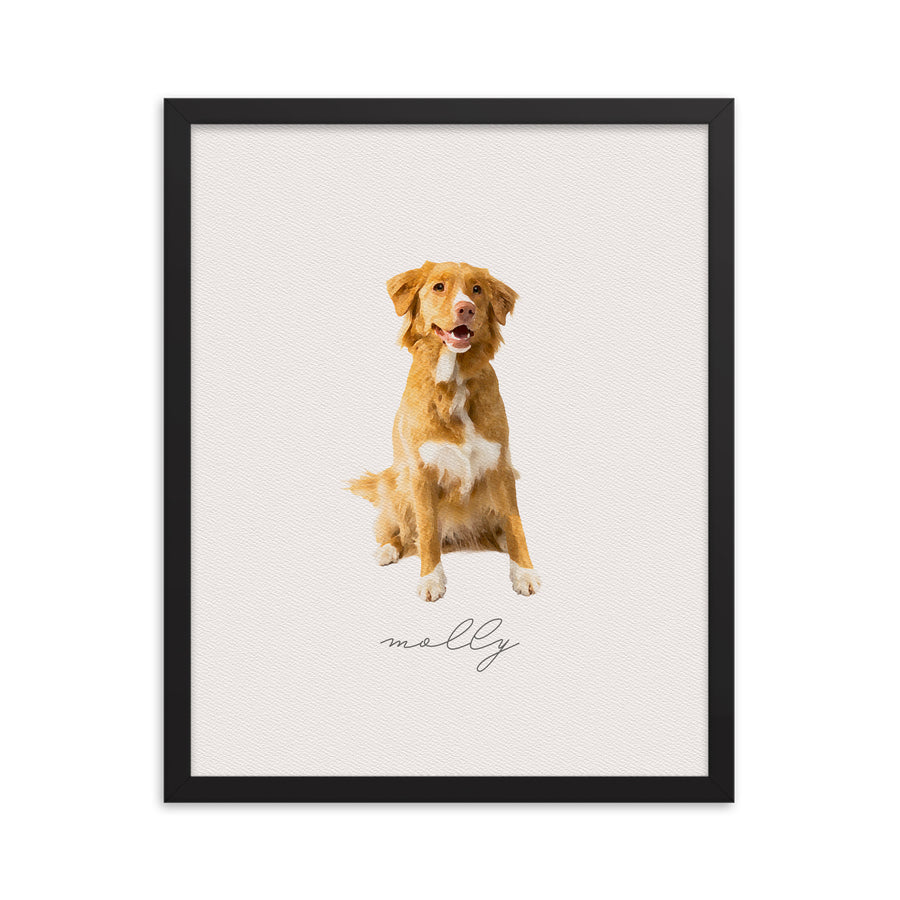 Watercolor Pet Portrait | Pet Portraits | Custom Pet Portraits | Wagged Tails