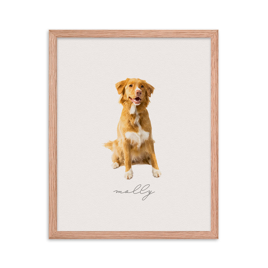 Watercolor Pet Portrait | Pet Portraits | Custom Pet Portraits | Wagged Tails