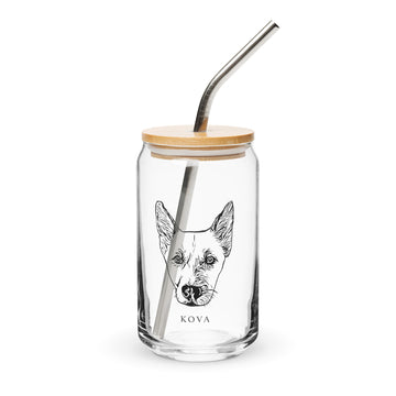 Custom Pet Glass Can Tumbler