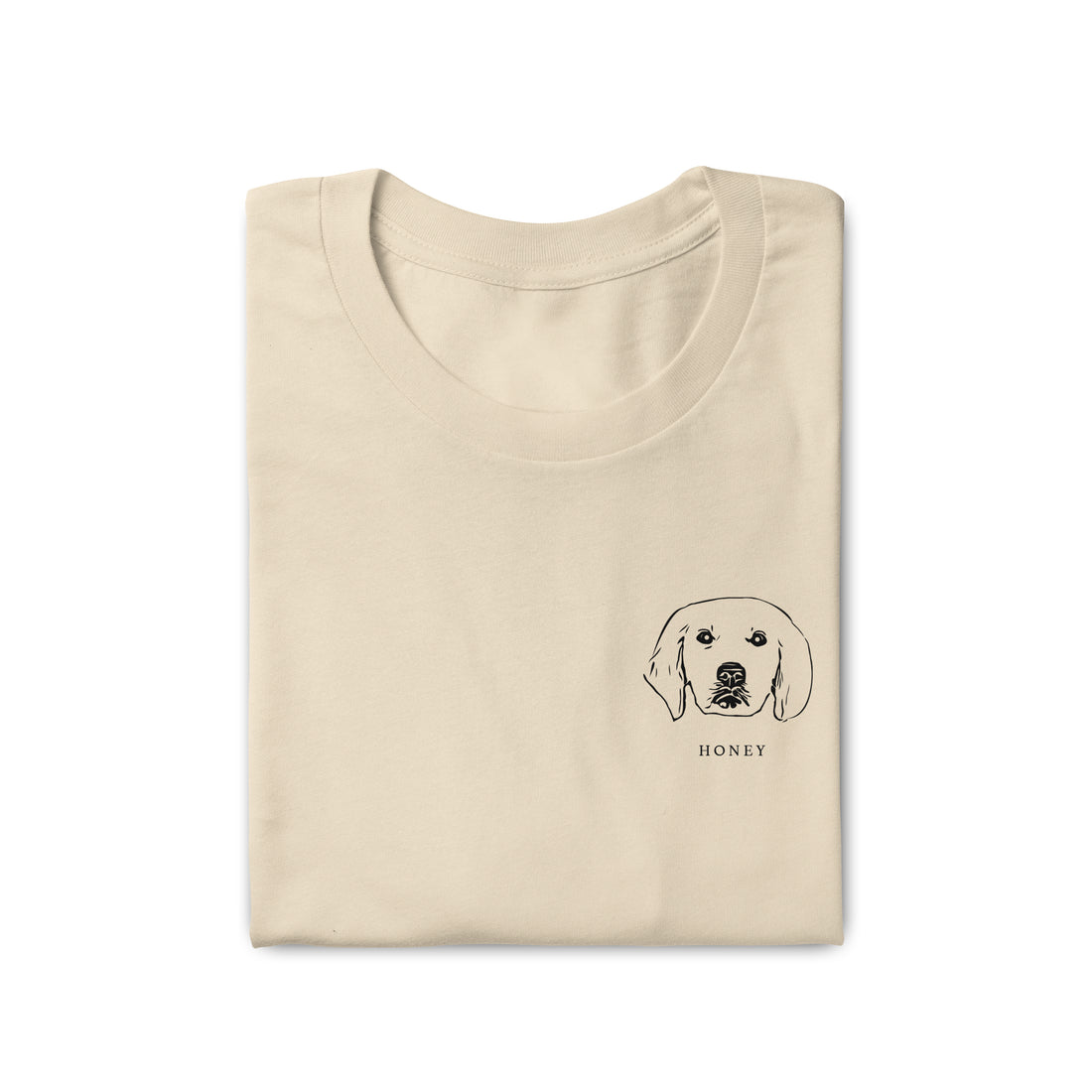 Personalized Dog Shirt | Custom Dog Shirt | Soft Cream | Wagged Tails