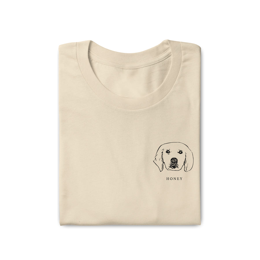 Personalized Dog Shirt | Custom Dog Shirt | Soft Cream | Wagged Tails