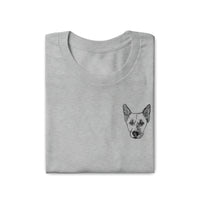 Personalized Dog Shirt | Custom Dog Shirt | Athletic Heather | Wagged Tails