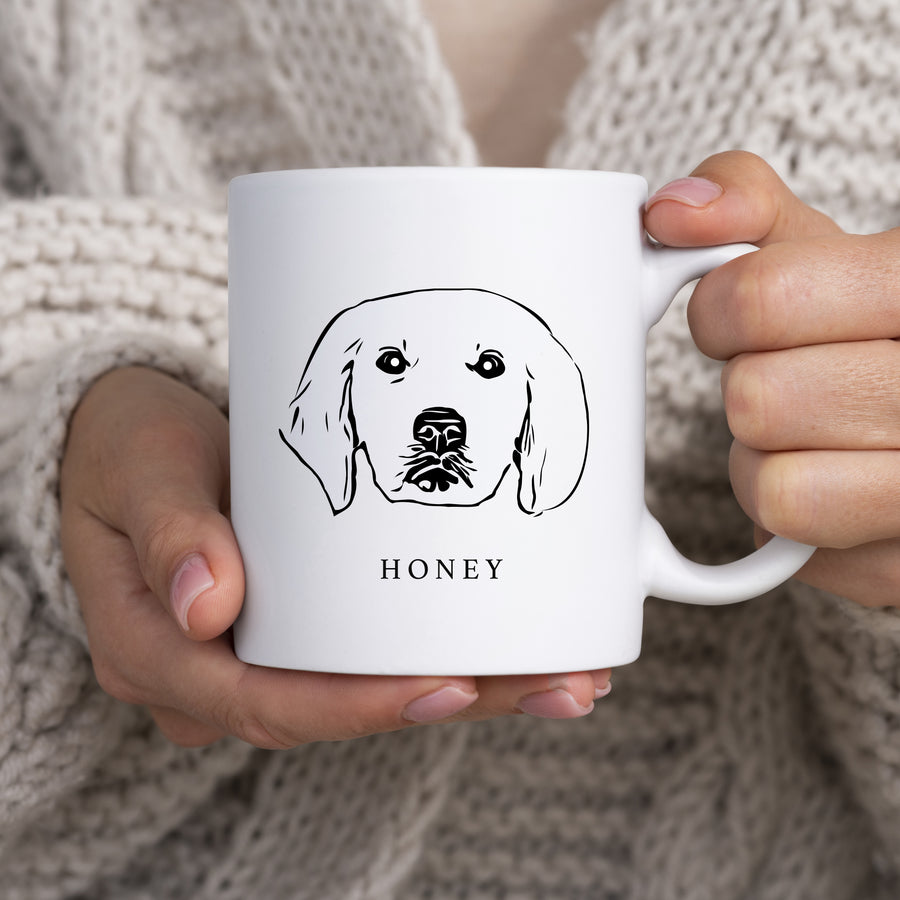 Custom Pet Dog Mug by Wagged TailsaCustom Pet Mug | Custom Dog Mug | Dog Coffee Mug | Dog Mug | Dog Mom Mug | Custom Dog Coffee Mug | Wagged Tails