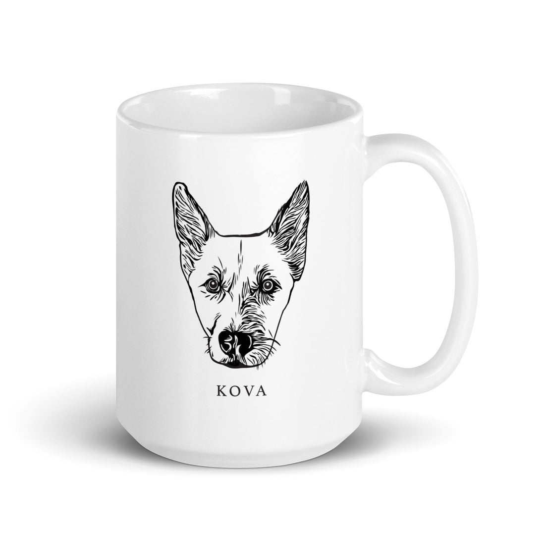 Custom Pet Dog Mug by Wagged Tails